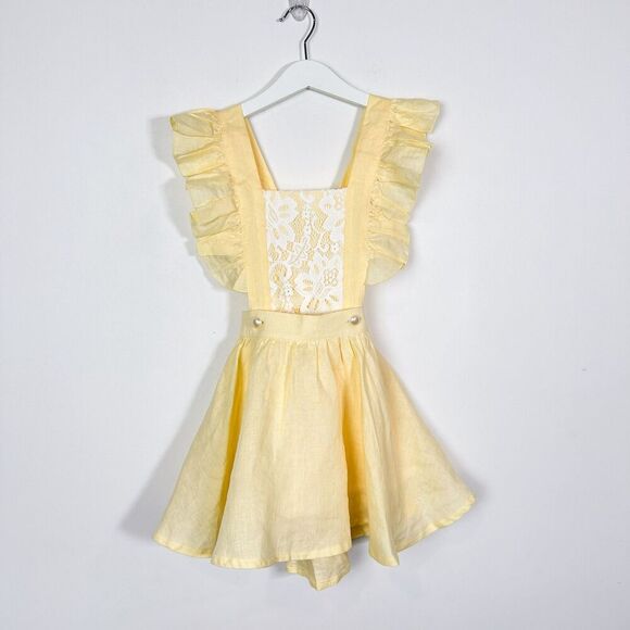 NWT Stella Phoenix Amelie Linen Ruffle Dress 4 - Picture 2 of 9